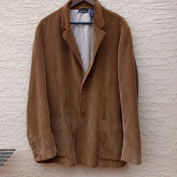 DKNY-Jeans men's Corduroy Blazer sz L Cotton - Picture 1 of 14